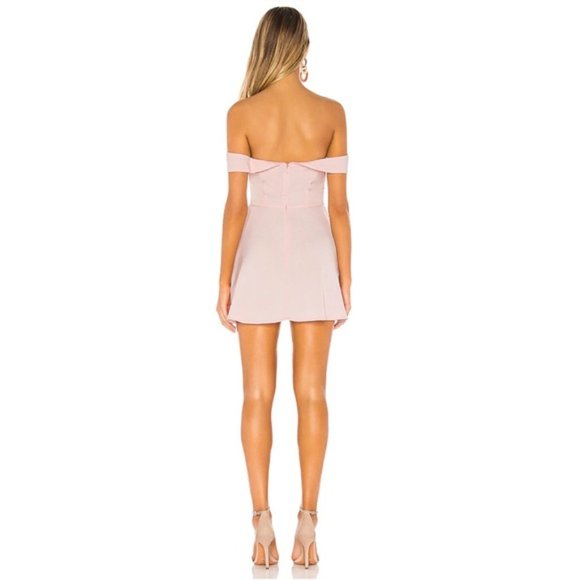 Superdown Sybil Off The Shoulder Mini Dress Blush - Picture 3 of 12